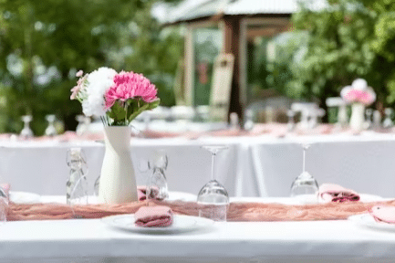 Outdoor Wedding Reception