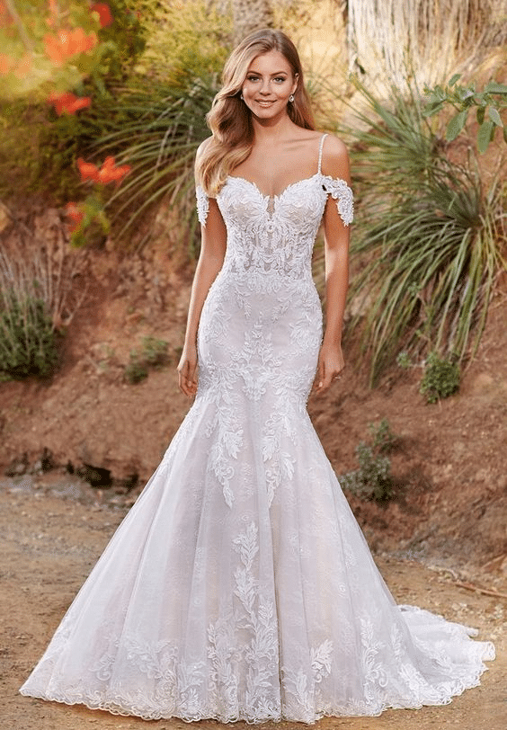 Beautiful Gown With Cold Shoulders