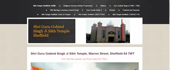 Sheffield's Guru Gobind Singh Gurdwara