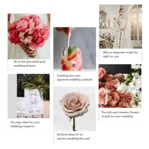 Wedding Blog Articles with Floral Theme