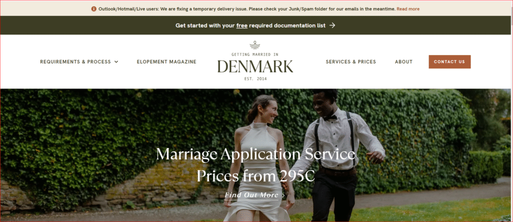 3. Getting Married in Denmark