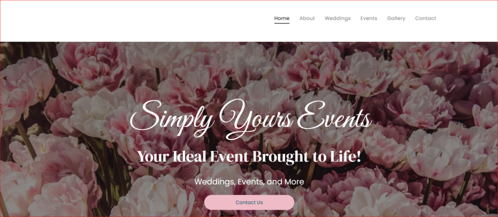 4. Simply Yours Events